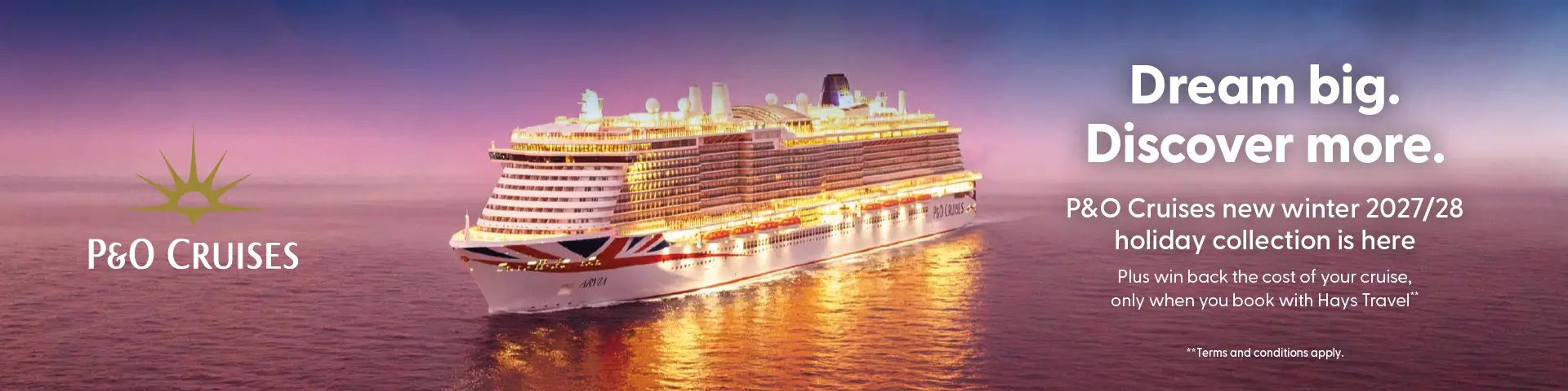 P&O Cruises Winter 2027 / 28